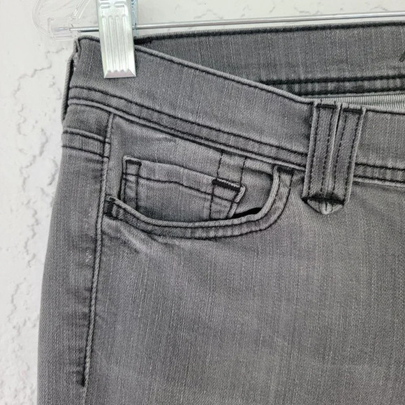 7 For All Mankind Rocker Bootcut Jeans Womens Size 28 Tall Gray Classic Cotton - Picture 5 of 12